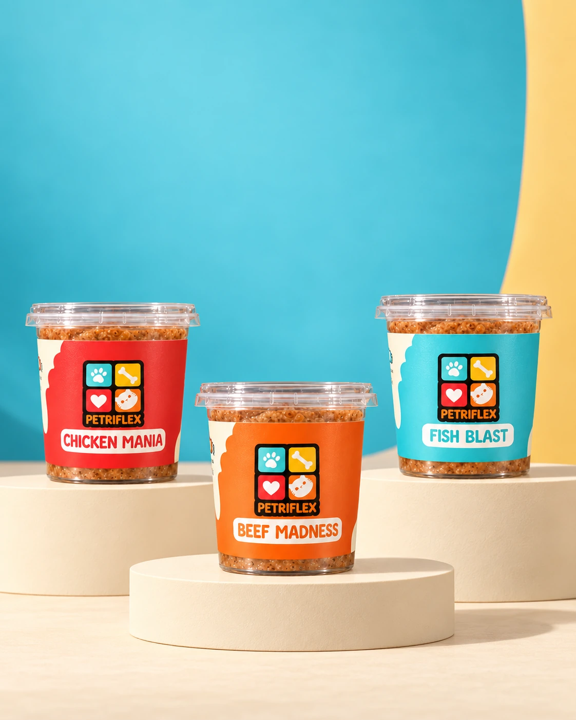 PETRIFLEX frozen meals and packaging